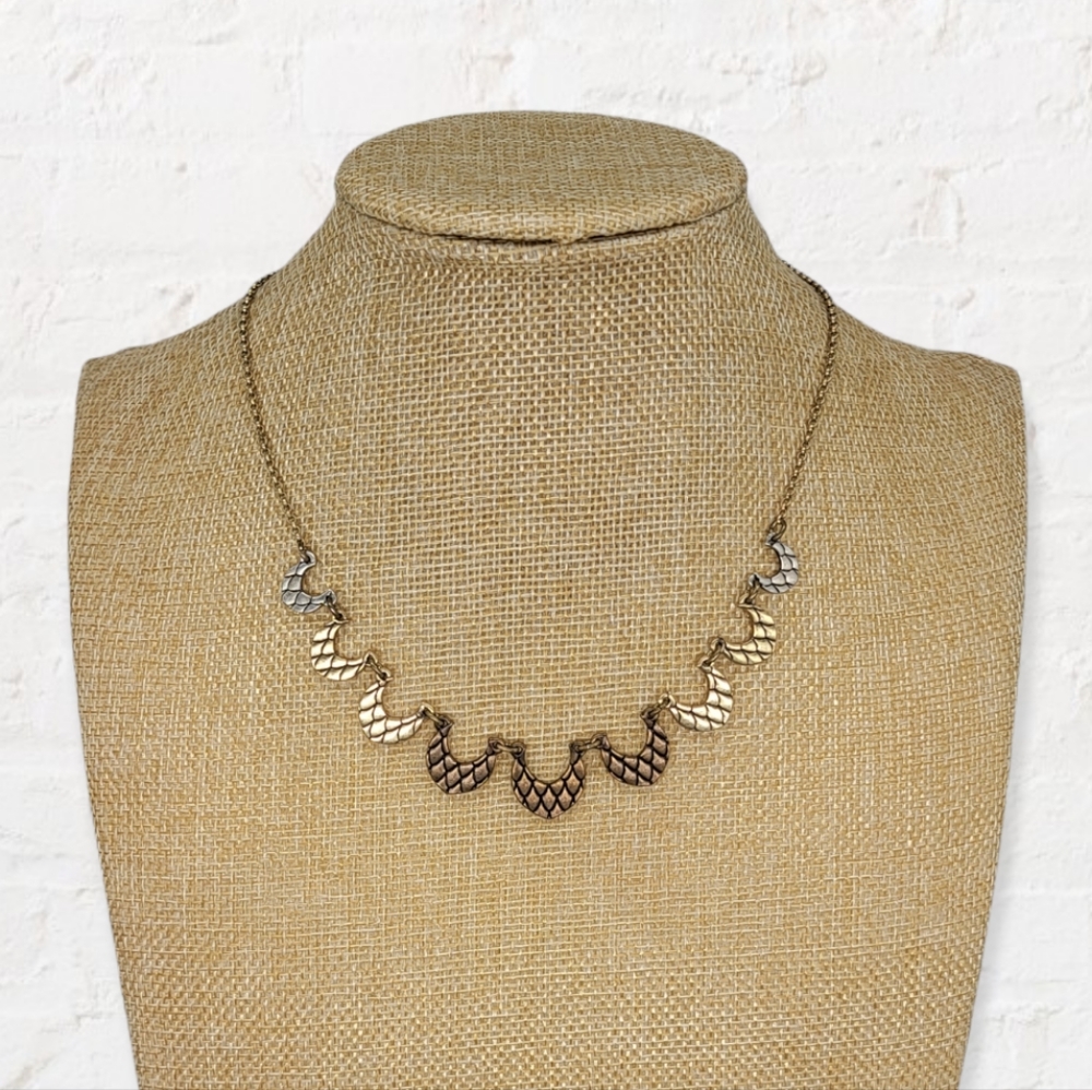 Lucky Brand Tricolor Metal Necklace - Picture 2 of 8